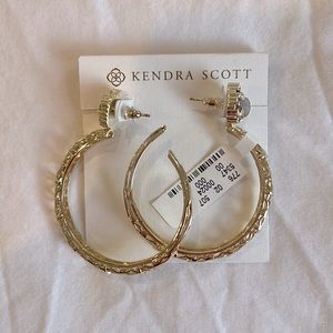 Kendra Scott gold hoop earrings